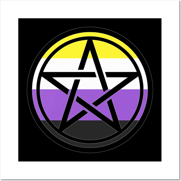 Large Print Pentacle LGBT Flag Nonbinary Wall Art by aaallsmiles